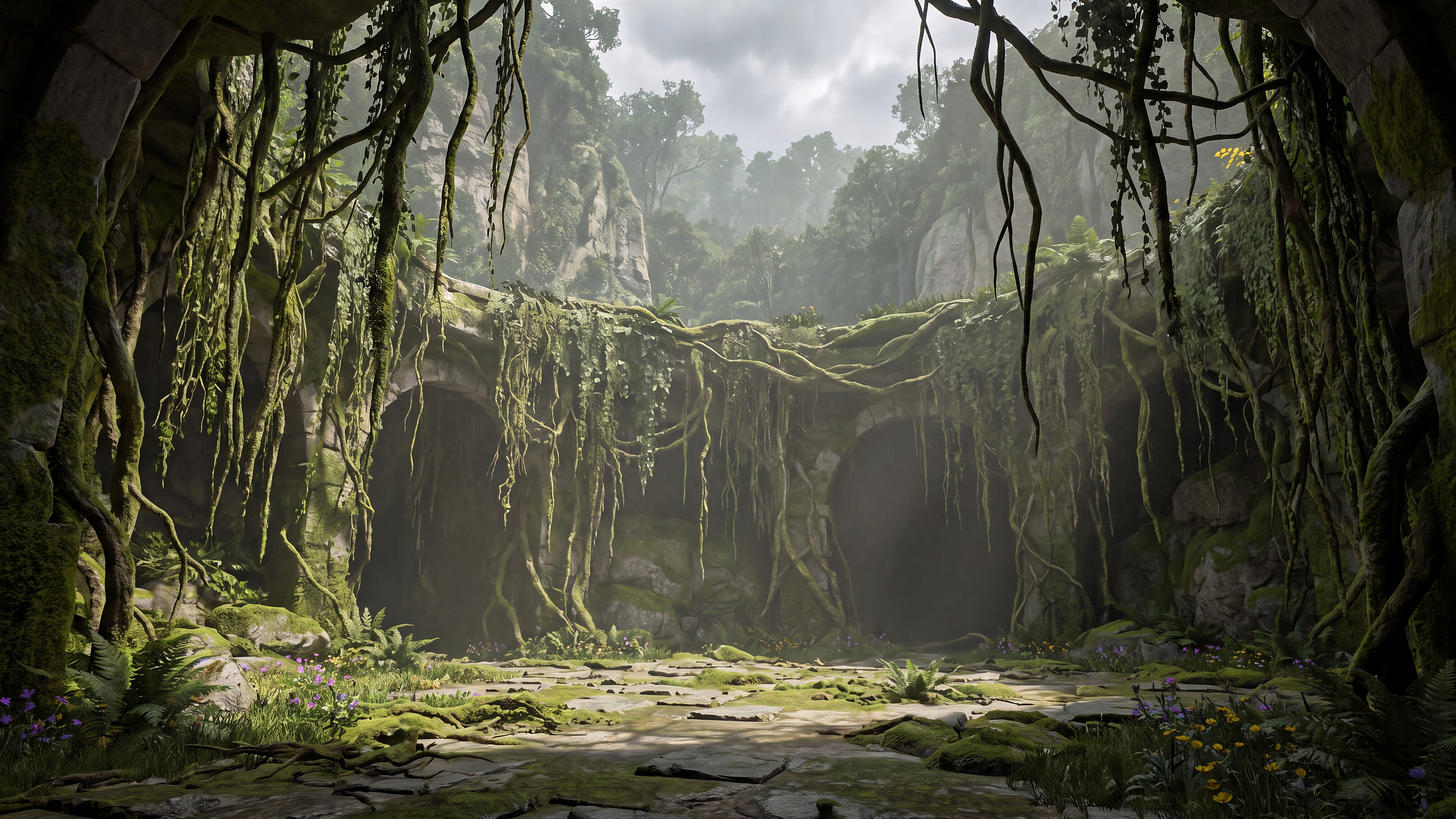 The Vine-Cloaked Atrium
